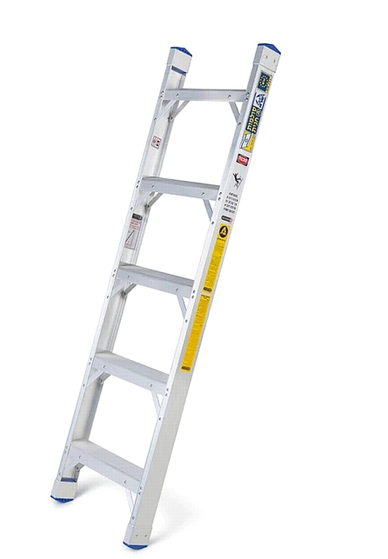 סולם אלומיניום יחיד נשען שלבים רחבים 5