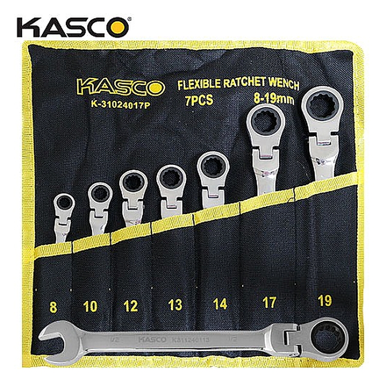 סט 7 מפתחות רינג רצ'ט פתוח מתקפל מ“מ CR-V