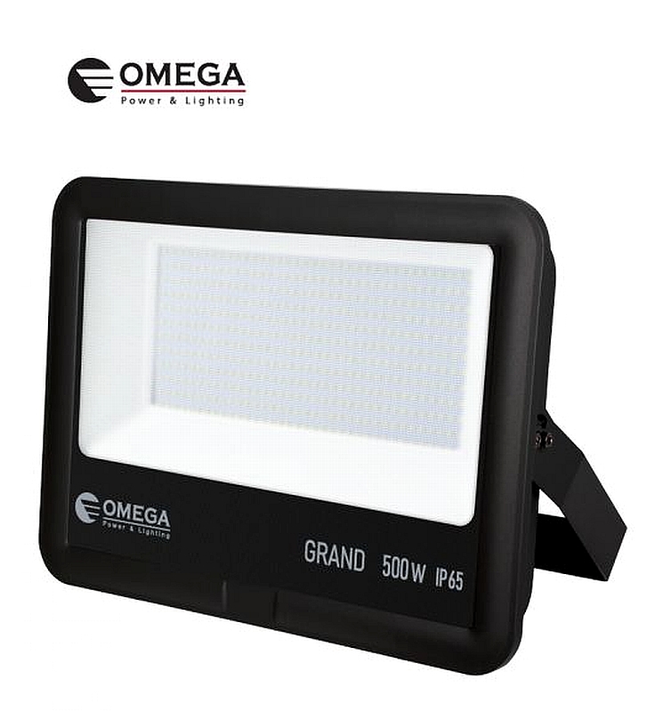 פנס הצפה 400W AC דגם GRAND שחור אור יום OMEGA