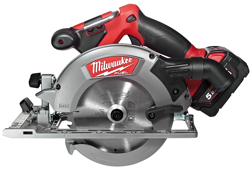 מסור עגול "6.5 MILWAUKEE 18V דגם CCS55 עם 2 סוללות 5A