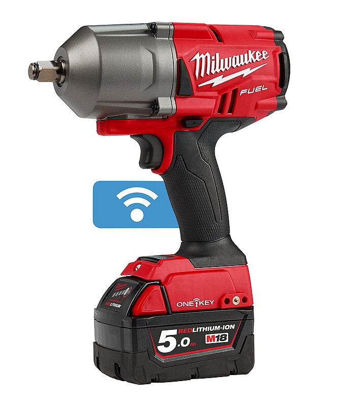 מפתח אימפקט 1/2 לעומס גבוה MILWAUKEE 18V דגם ONEFHIWF12 עם 2 סוללות 5A