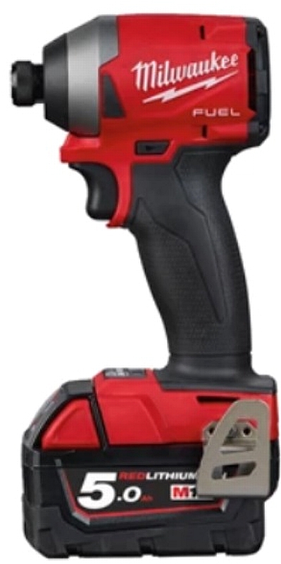 מברגת אימפקט MILWAUKEE 18V דגם FID2 עם 2 סוללות 5A