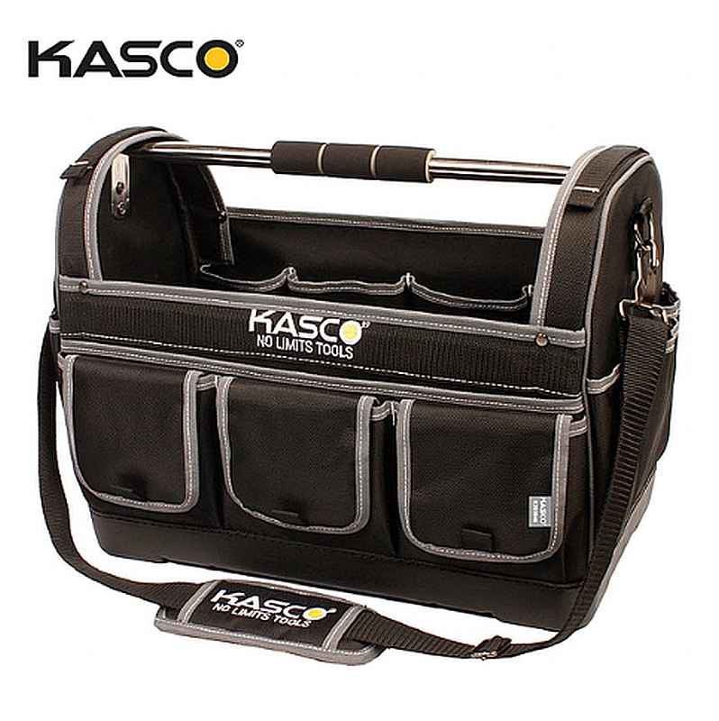 תיק כלים פתוח עם ידית צינור בסיס קשיח