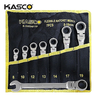 סט 7 מפתחות רינג רצ'ט פתוח מתקפל מ“מ CR-V