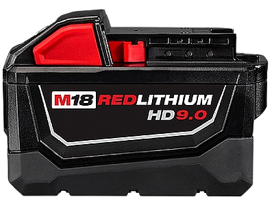 סוללת ליתיום MILWAUKEE 18V 9Ah דגם M18 B9