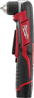 מברגה מקדחה זוויתית MILWAUKEE 12V דגם RAD עם 2 סוללות 2A