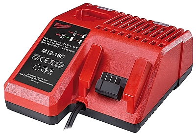 מטען לסוללות MILWAUKEE 12V 18V דגם M12-18 C עם 2 תאים