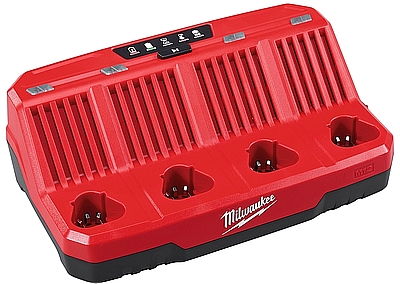 מטען לסוללות MILWAUKEE 12V דגם M12 C4 עם 4 תאים