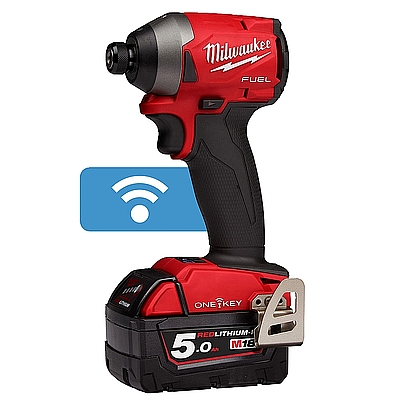 מברגת אימפקט MILWAUKEE 18V דגם ONEID2 עם 2 סוללות 5A