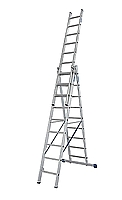 סולם אלומיניום רב שימושי ג תוצרת גרמניה 3X9