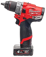 מברגה מקדחה רוטטת MILWAUKEE 12V דגם FPD עם 2 סוללות 4A