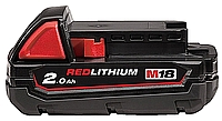 סוללת ליתיום MILWAUKEE 18V 2Ah דגם M18 B2