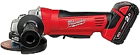 משחזת זווית "4.5 MILWAUKEE 18V דגם HD 18 AG עם 2 סוללות 2A