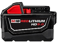 סוללת ליתיום MILWAUKEE 18V 9Ah דגם M18 B9