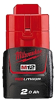 סוללת ליתיום MILWAUKEE 12V 2Ah דגם M12 B2